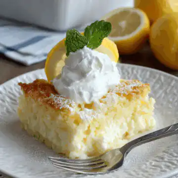 4-Ingredient Lemon Cream Cheese Dump Cake
