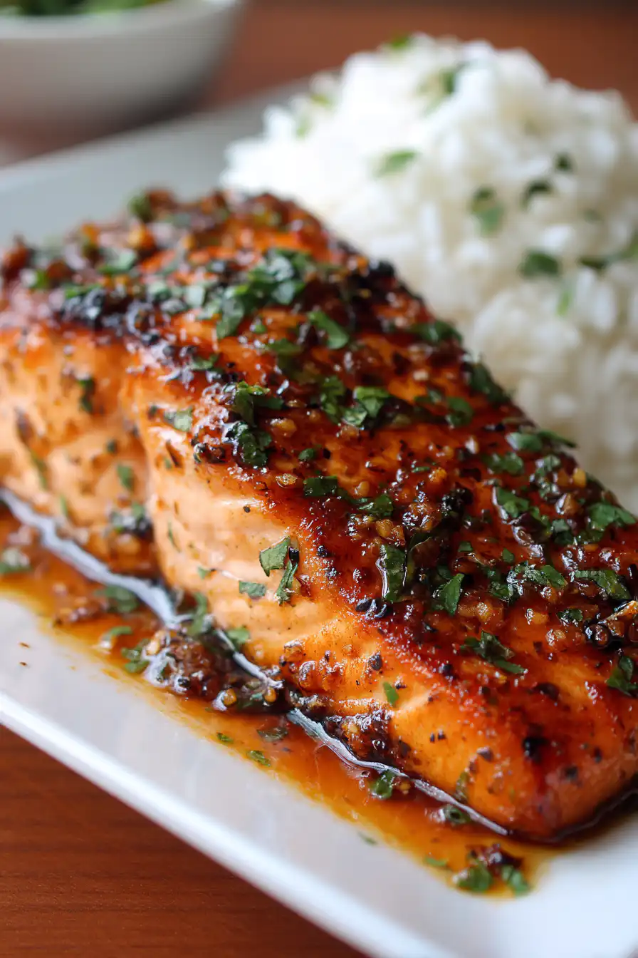 Air Fryer Honey Garlic Salmon