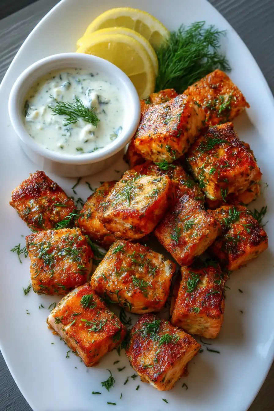 Air Fryer Salmon Bites