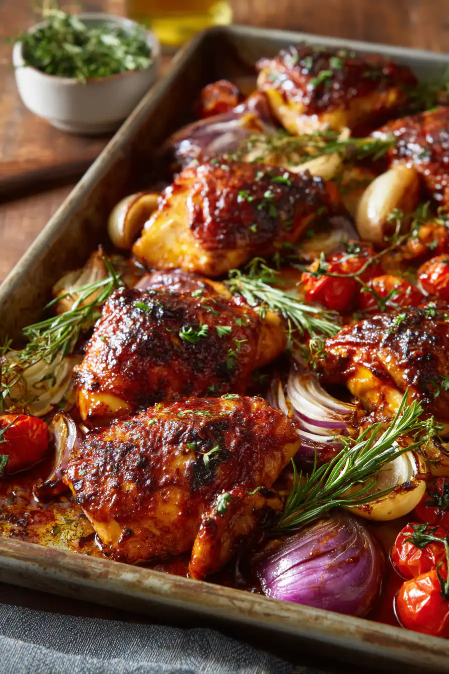 BBQ Sheet-Pan Chicken Recipe