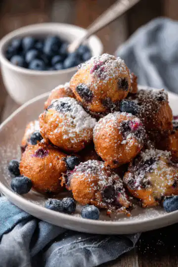Baked Blueberry Fritter Bites