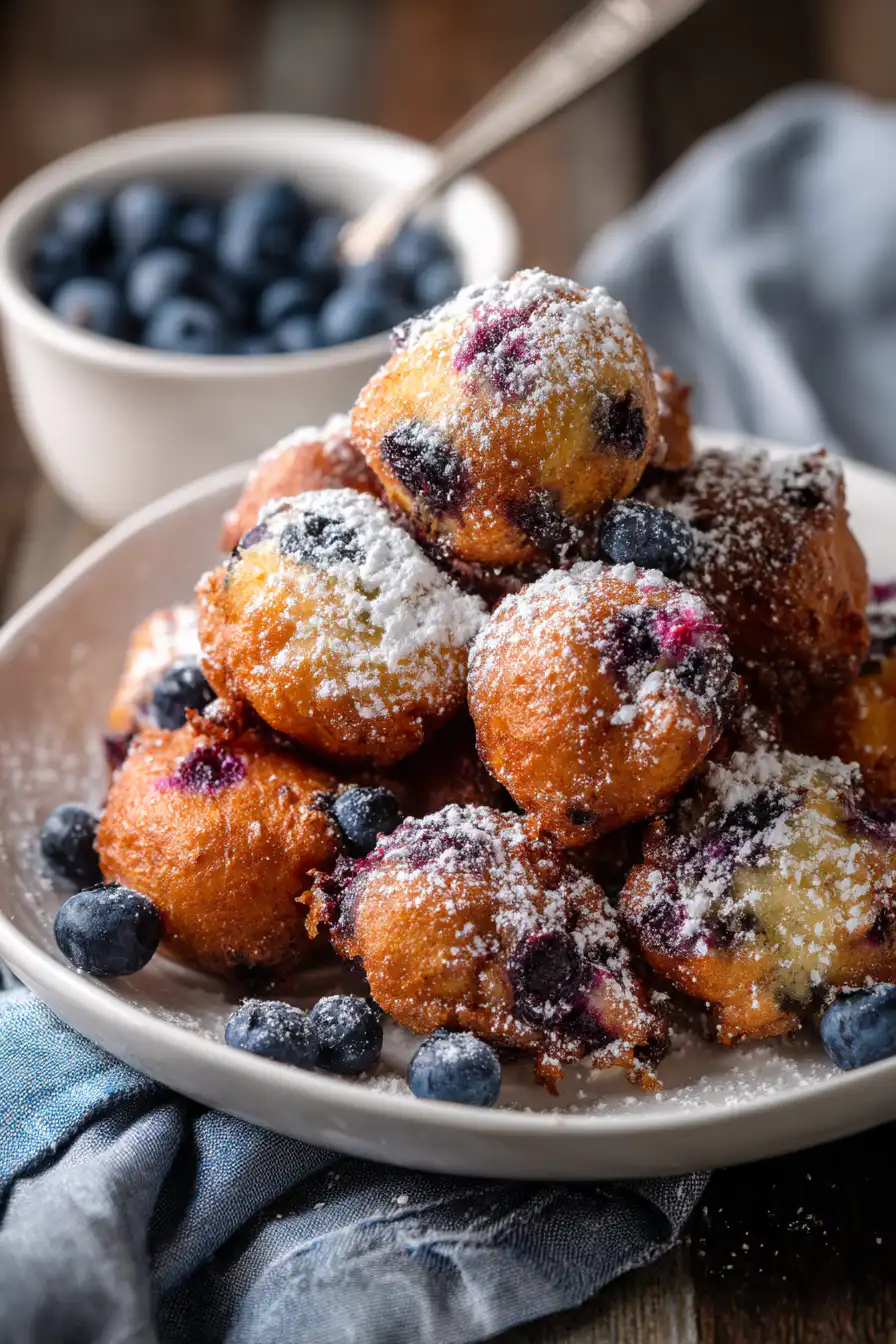 Baked Blueberry Fritter Bites