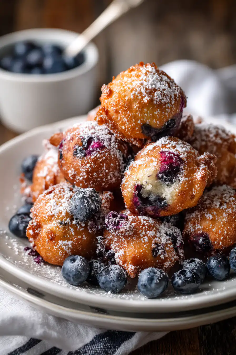 Baked Blueberry Fritter Bites