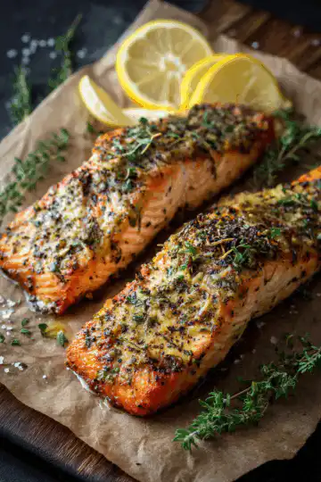 Baked Salmon Fillets Dijon