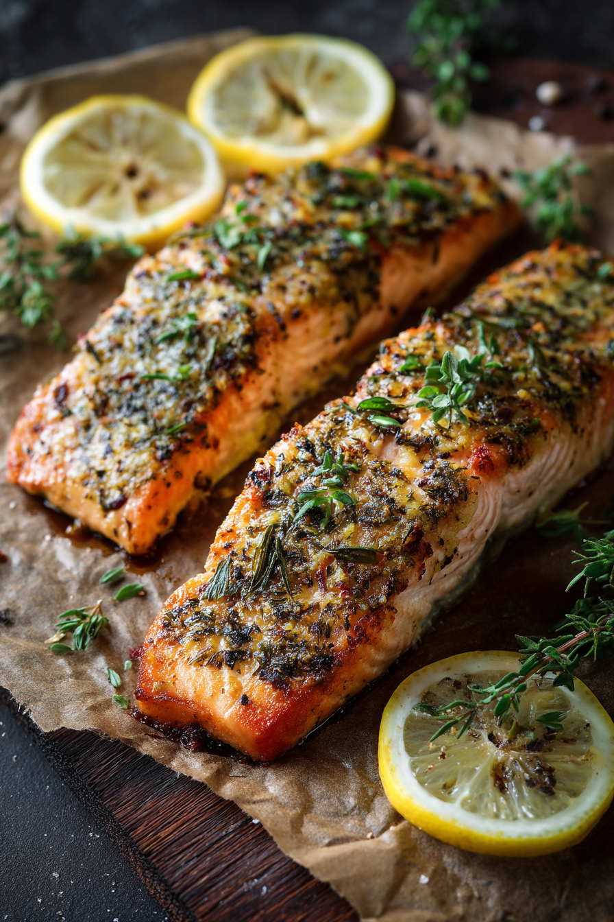 Baked Salmon Fillets Dijon