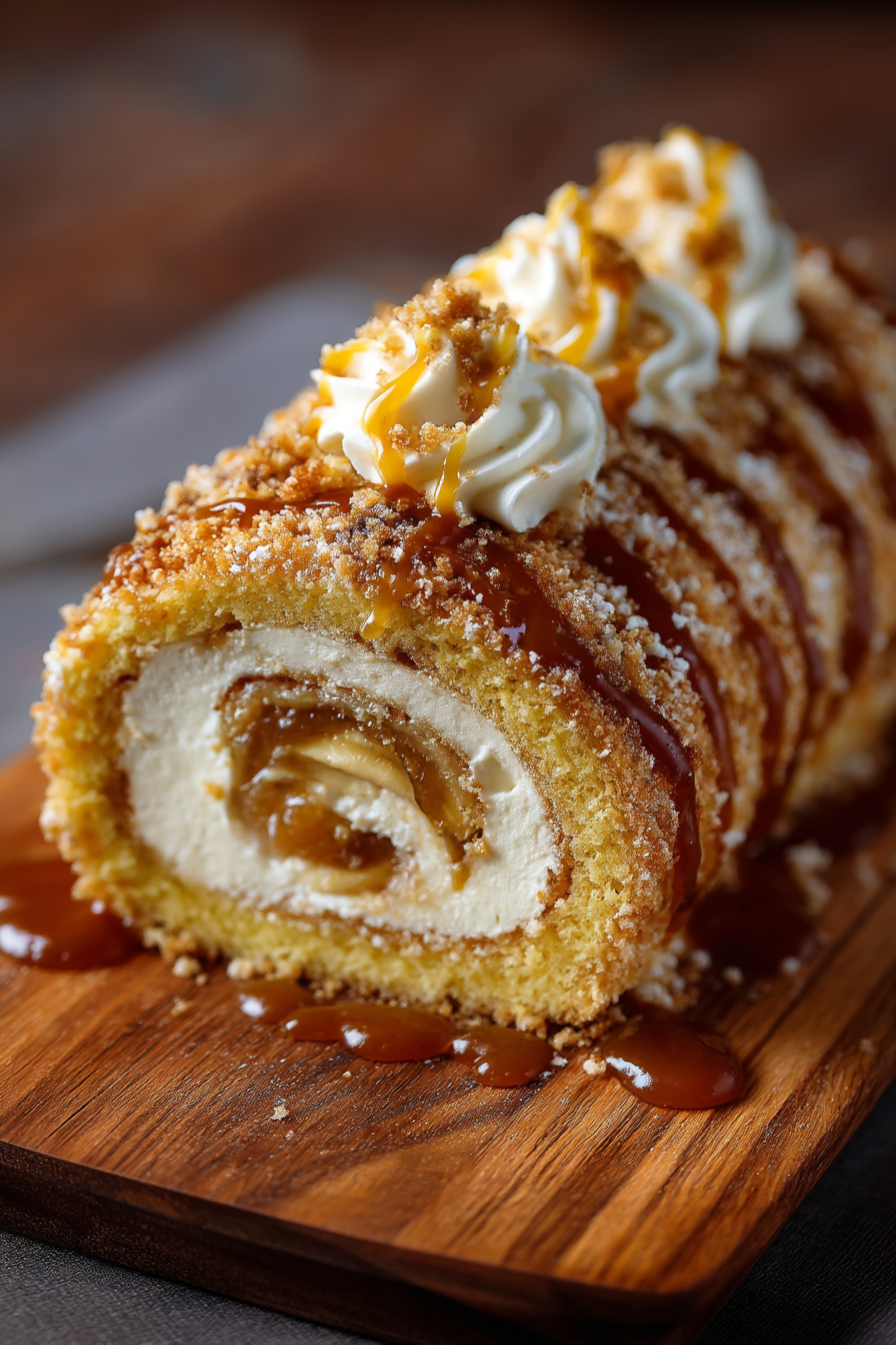 Indulge in Banana Caramel Roulade: A Delicious Dessert Recipe