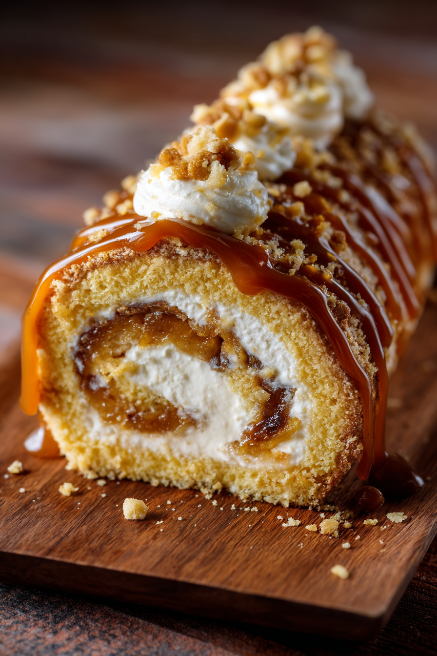 Banana Caramel Roulade