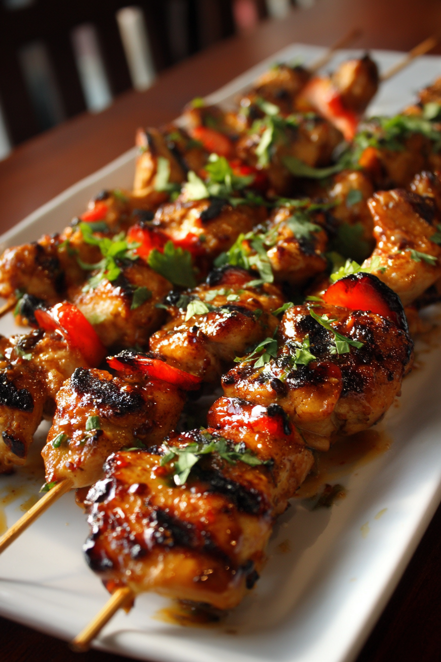 Bang Bang Chicken Skewers
