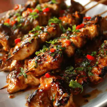 Bang Bang Chicken Skewers