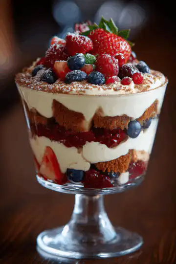 Berry Tiramisu Trifle