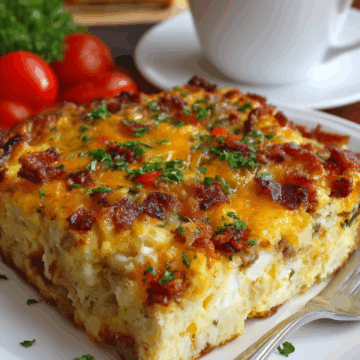 Best Breakfast Casserole (Hash Browns & Eggs)