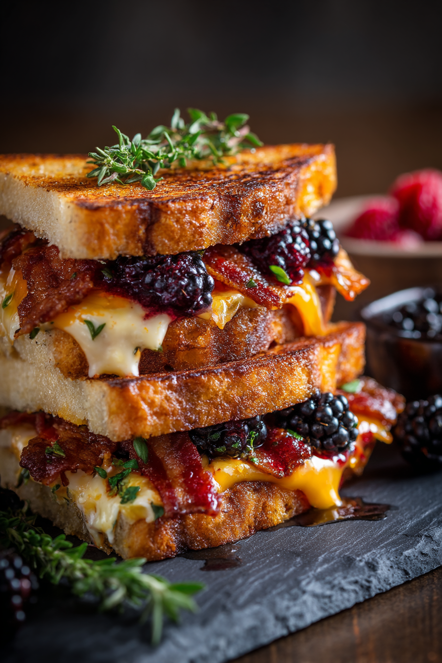 Blackberry Bacon Grilled Cheese