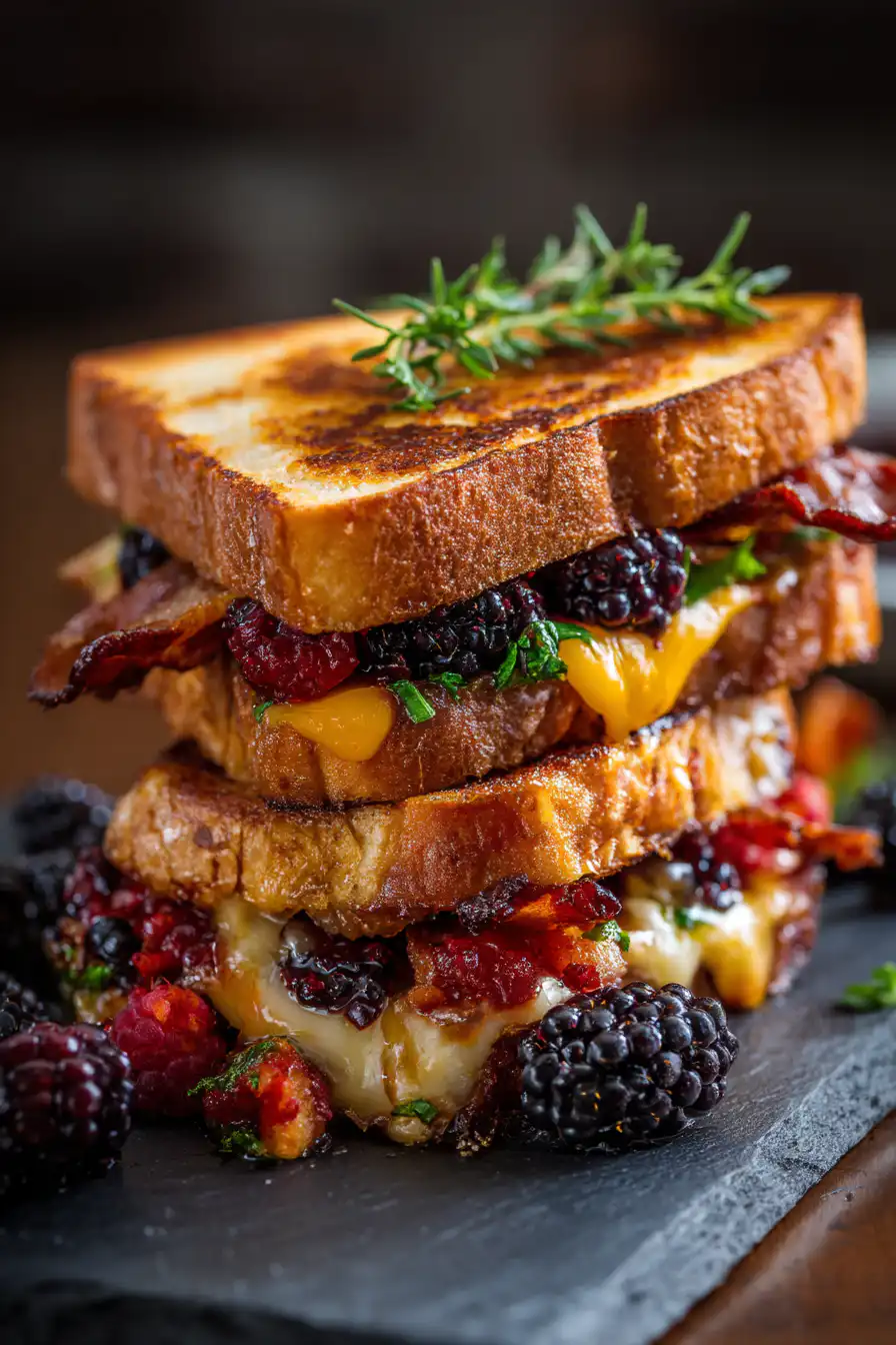 Blackberry Bacon Grilled Cheese