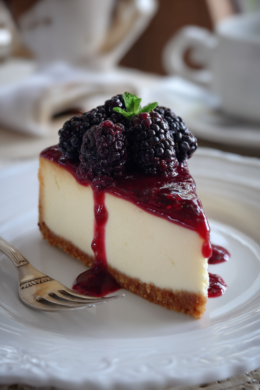 Blackberry Bliss Cheesecake