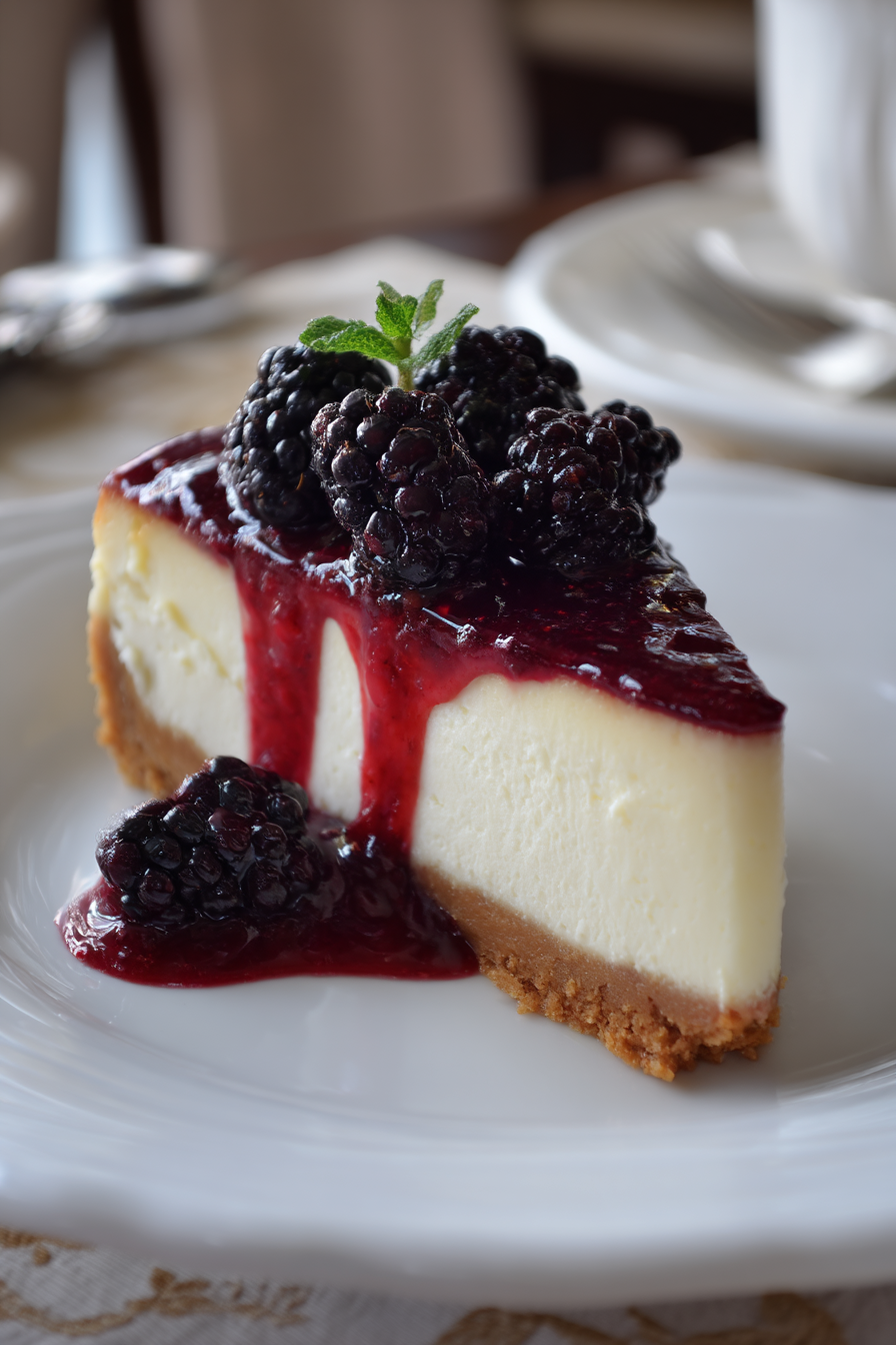 Blackberry Bliss Cheesecake