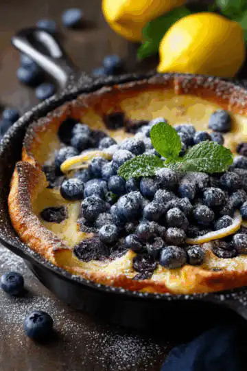 Blueberry Lemon Dutch Baby