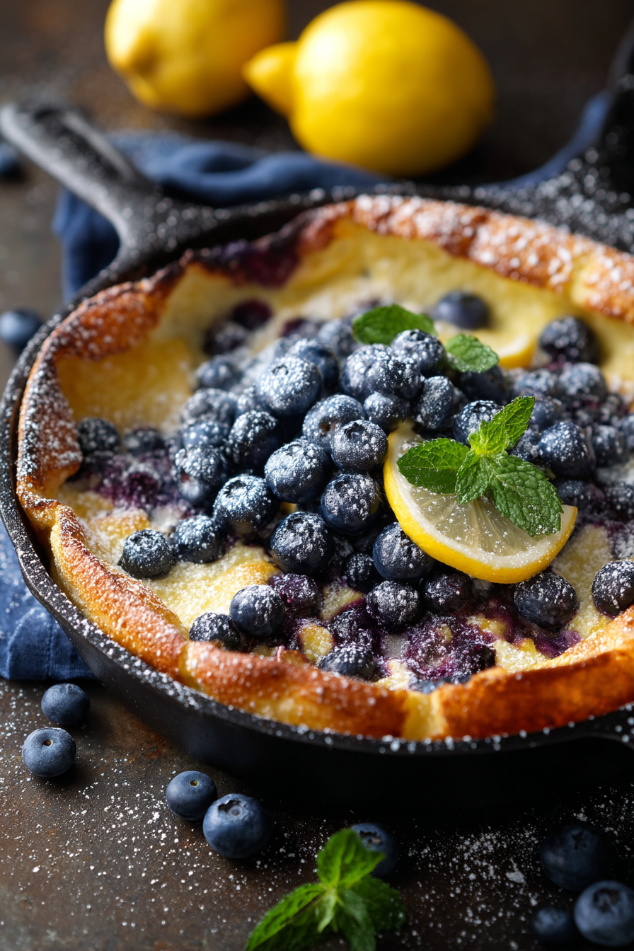Delicious Blueberry Lemon Dutch Baby Recipe to Try Today