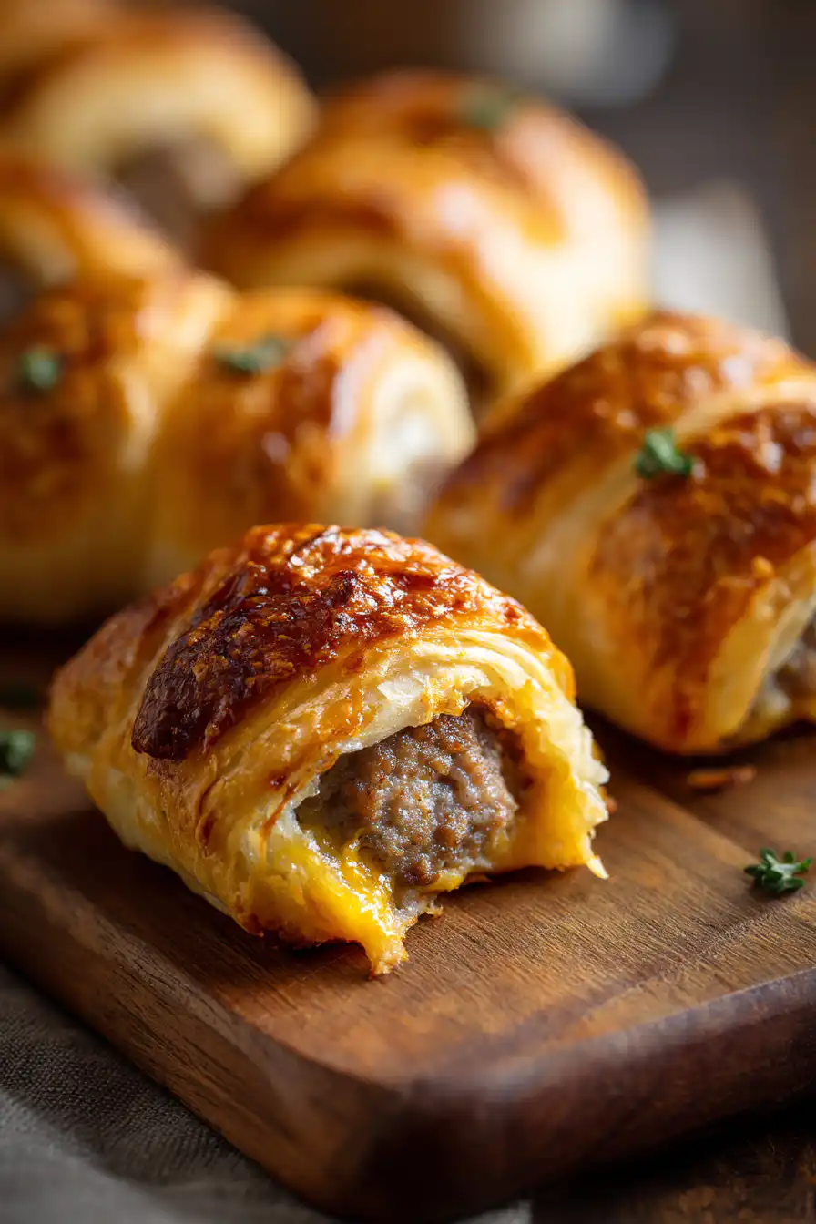 Breakfast Sausage Crescent Rolls