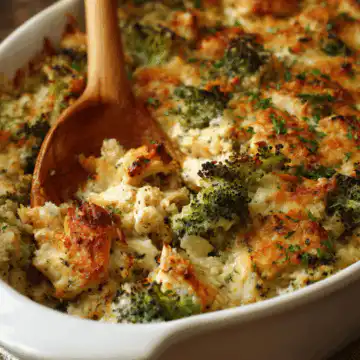 Broccoli Cauliflower Rice Chicken Casserole