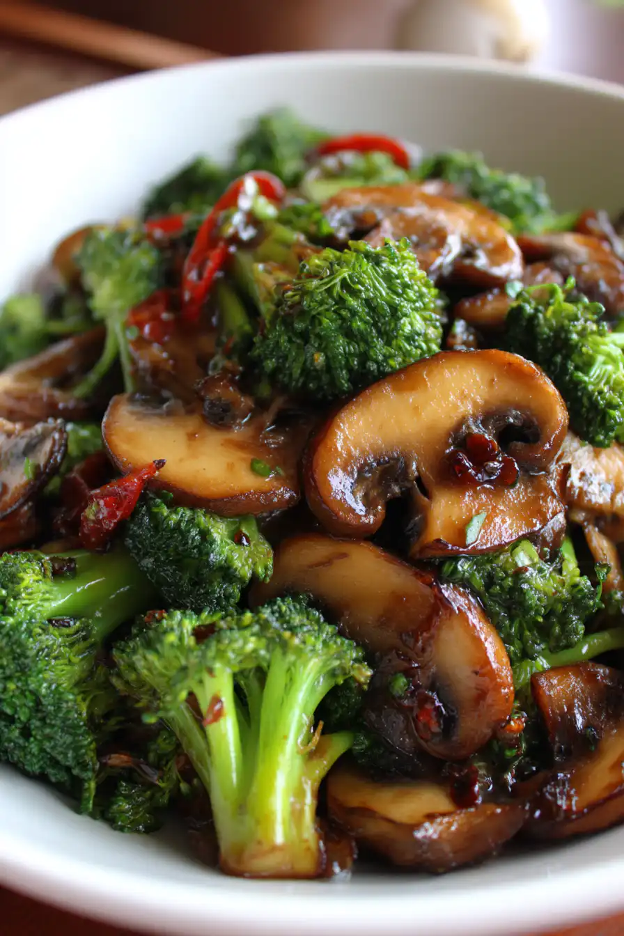 Broccoli and Mushroom Stir Fry