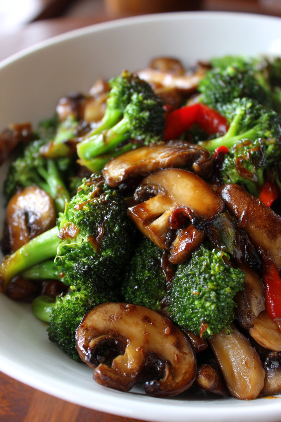Broccoli and Mushroom Stir Fry