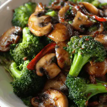 Broccoli and Mushroom Stir Fry