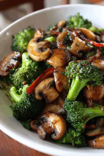 Broccoli and Mushroom Stir Fry