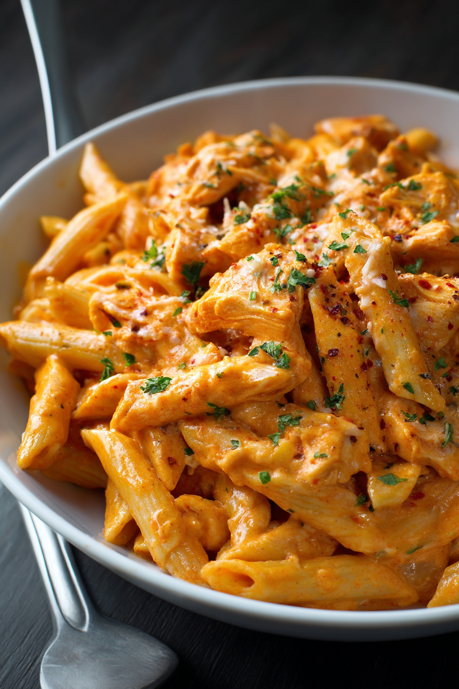 Buffalo Chicken Alfredo Penne