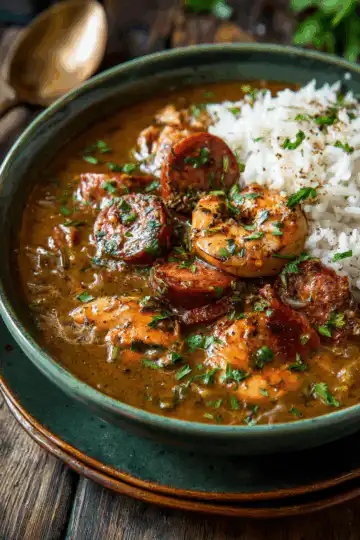 Cajun Chicken and Sausage Gumbo