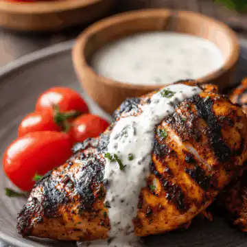 Cajun Grilled Chicken with Alabama White Sauce