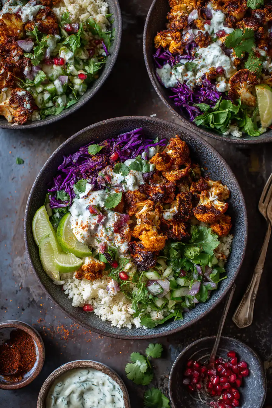 Cauliflower Shawarma Bowls
