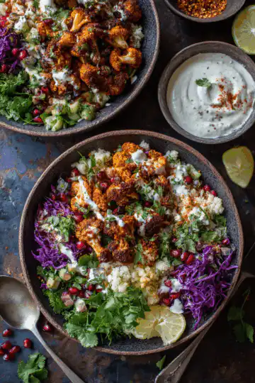 Cauliflower Shawarma Bowls