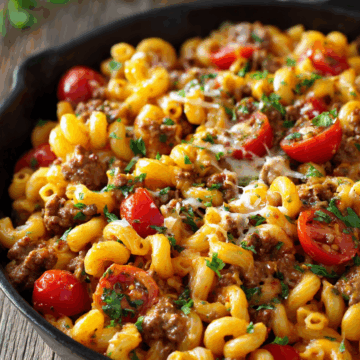 Cheeseburger Pasta Skillet