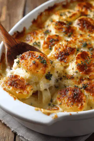 Cheesy Garlic Scalloped Potatoes