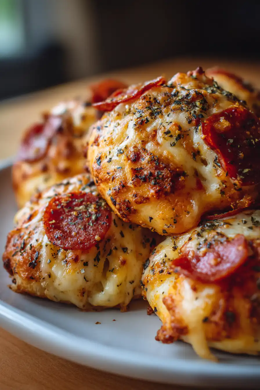 Cheesy Pepperoni Pizza Bombs