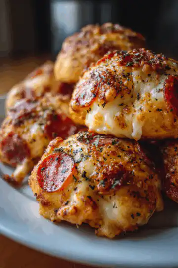 Cheesy Pepperoni Pizza Bombs