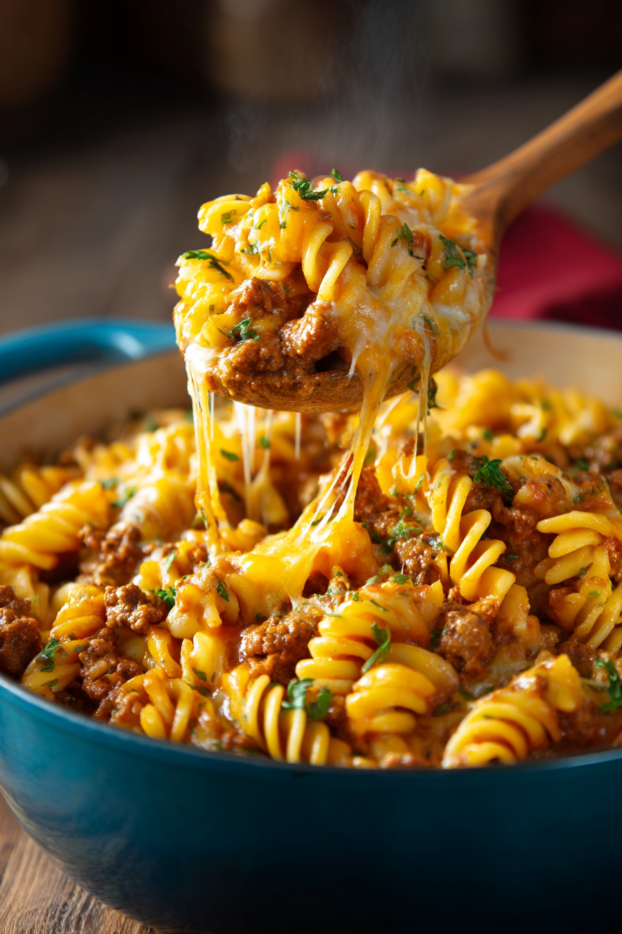 Cheesy Taco Pasta