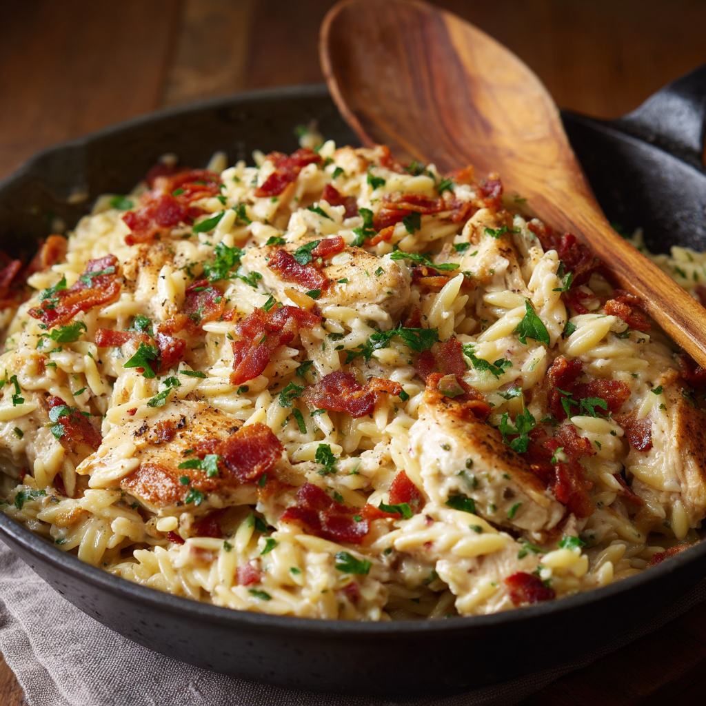 Chicken Bacon Ranch Orzo