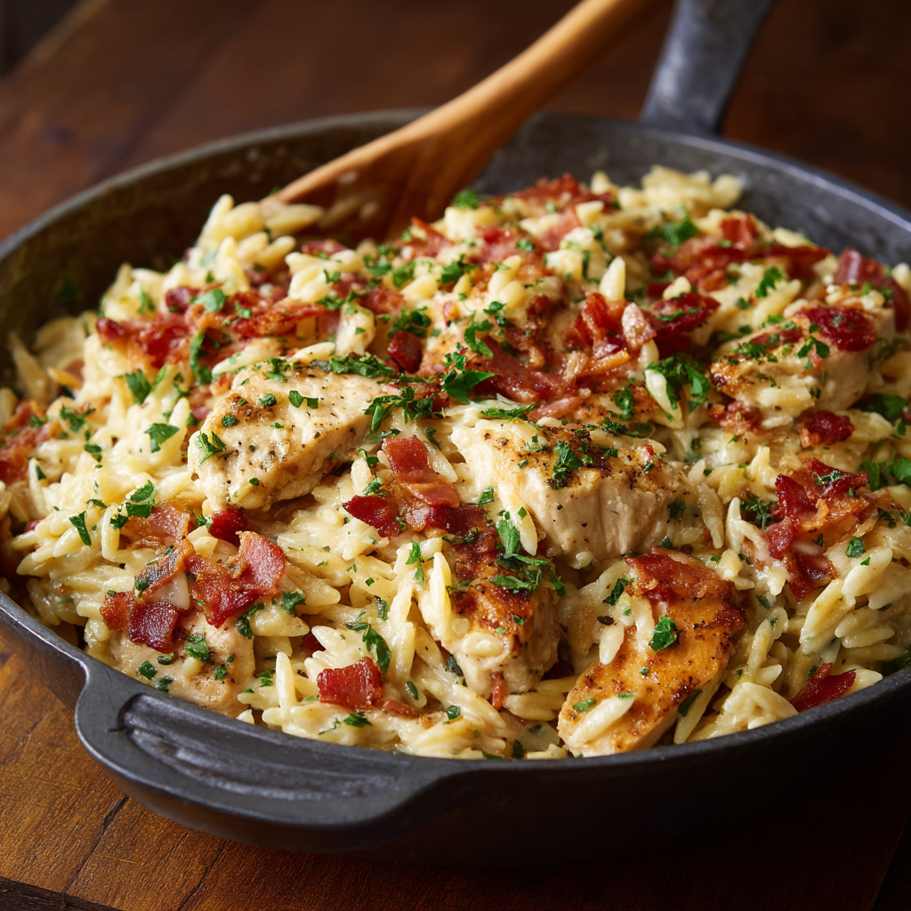 Chicken Bacon Ranch Orzo