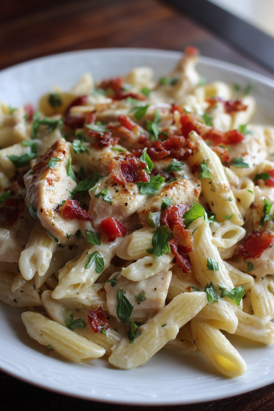 Chicken Bacon Ranch Pasta