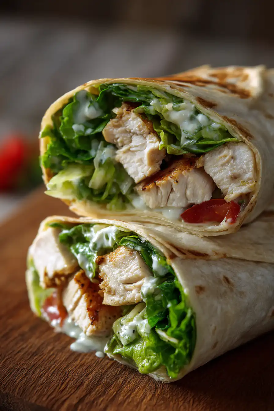 Chicken Caesar Wrap Recipe