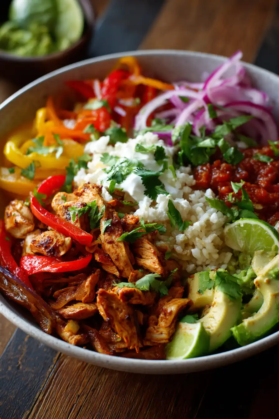 Chicken Fajita Burrito Bowl