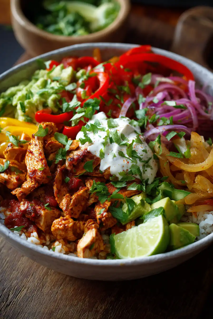 Chicken Fajita Burrito Bowl