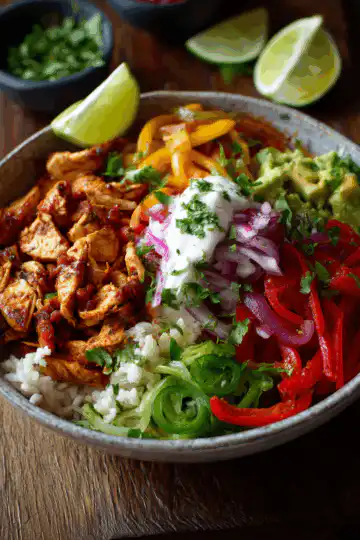 Chicken Fajita Burrito Bowl