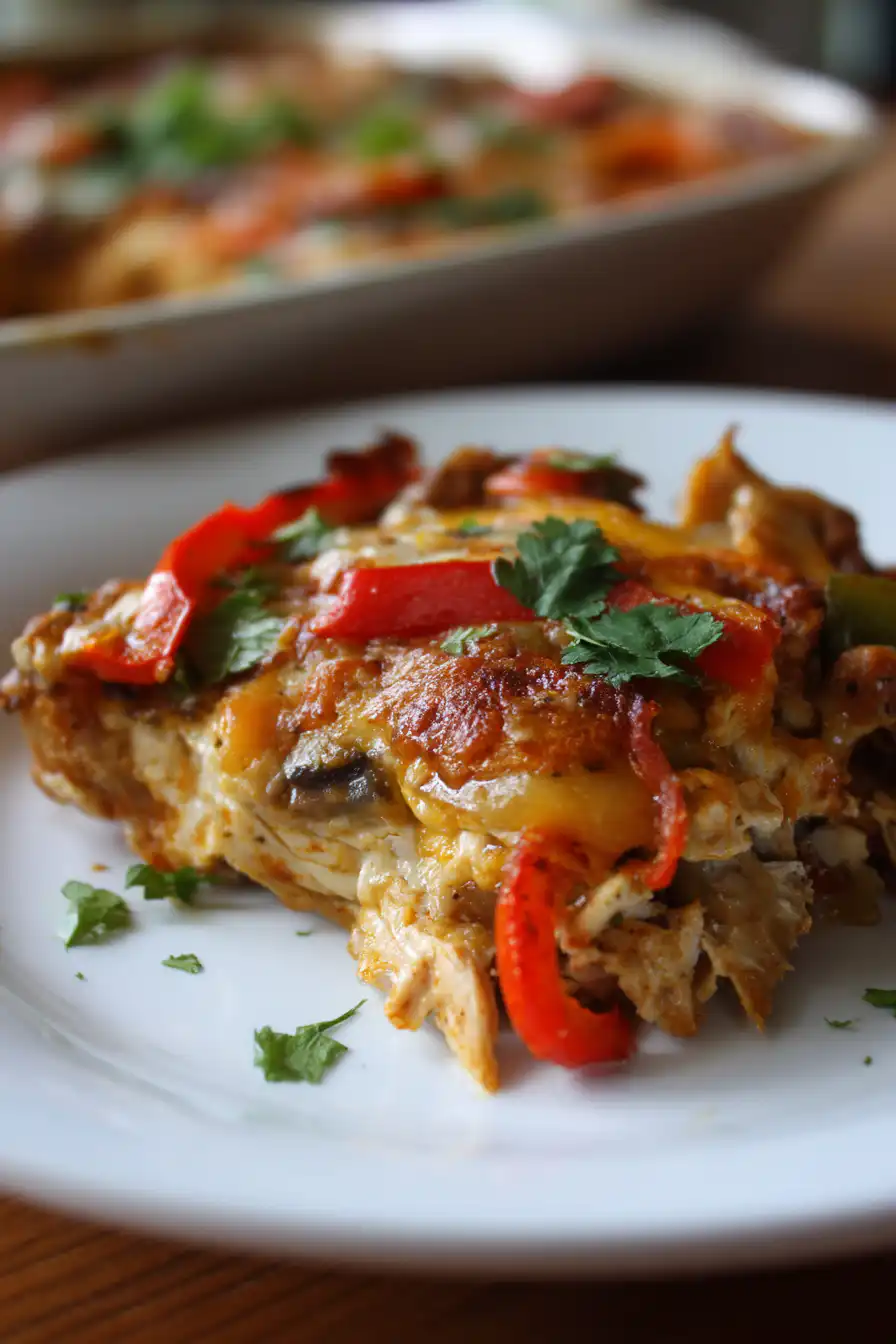 Chicken Fajita Casserole