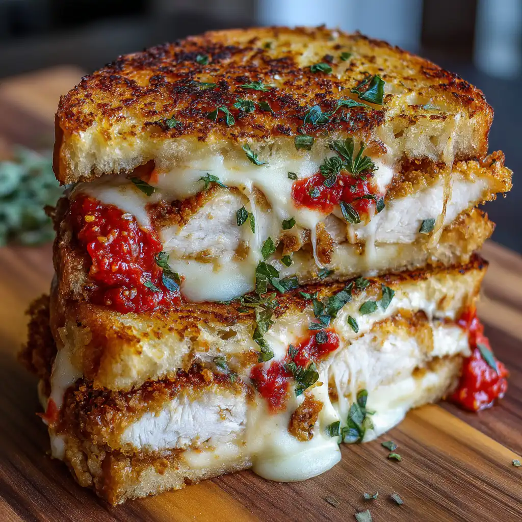 Chicken Parmesan Grilled Cheese