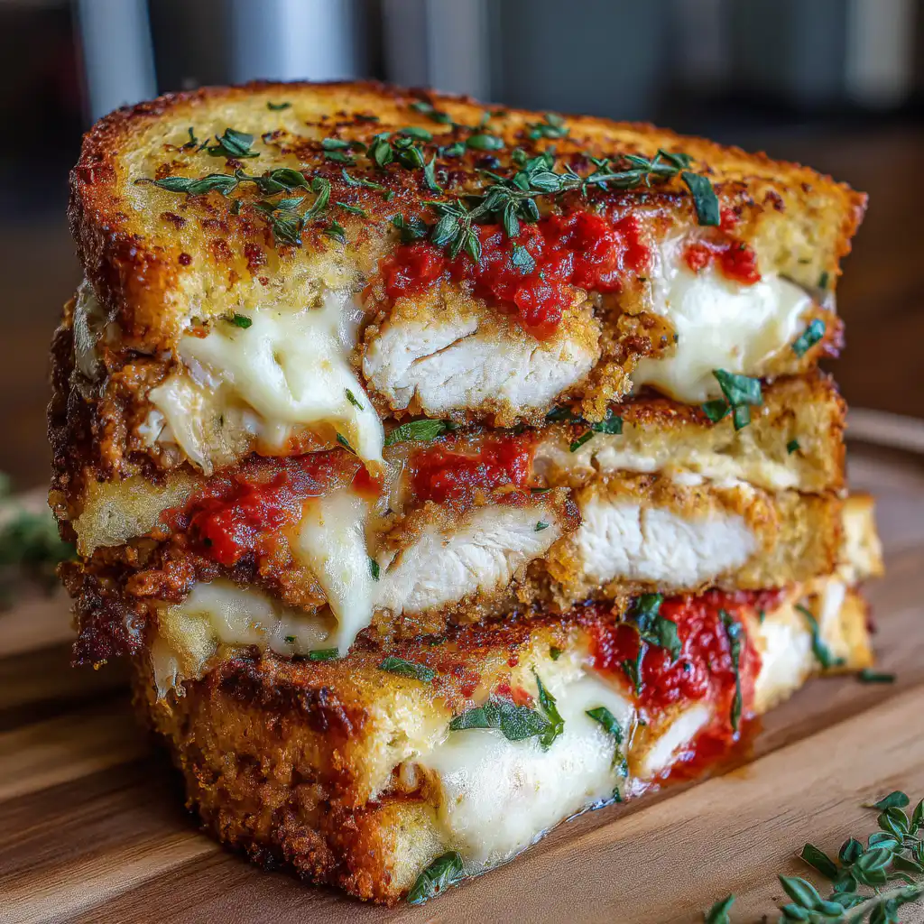 Chicken Parmesan Grilled Cheese