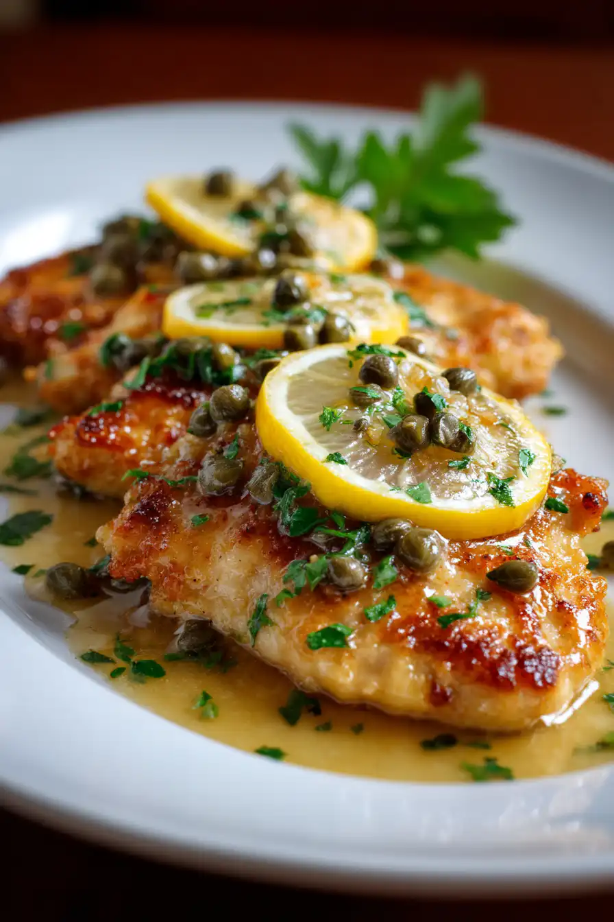 Chicken Piccata with Lemon Sauce