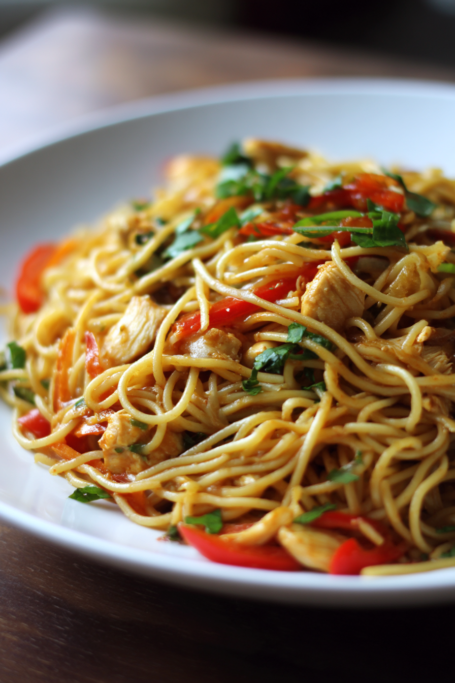 Chicken Spaghetti Lo Mein