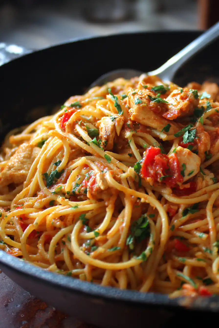 Chicken Spaghetti with Ro-Tel